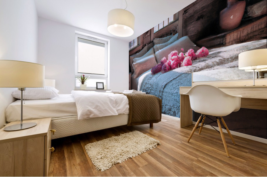 Romantic bedroom Mural print
