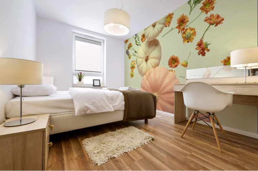 Floating pumpkin III Mural print