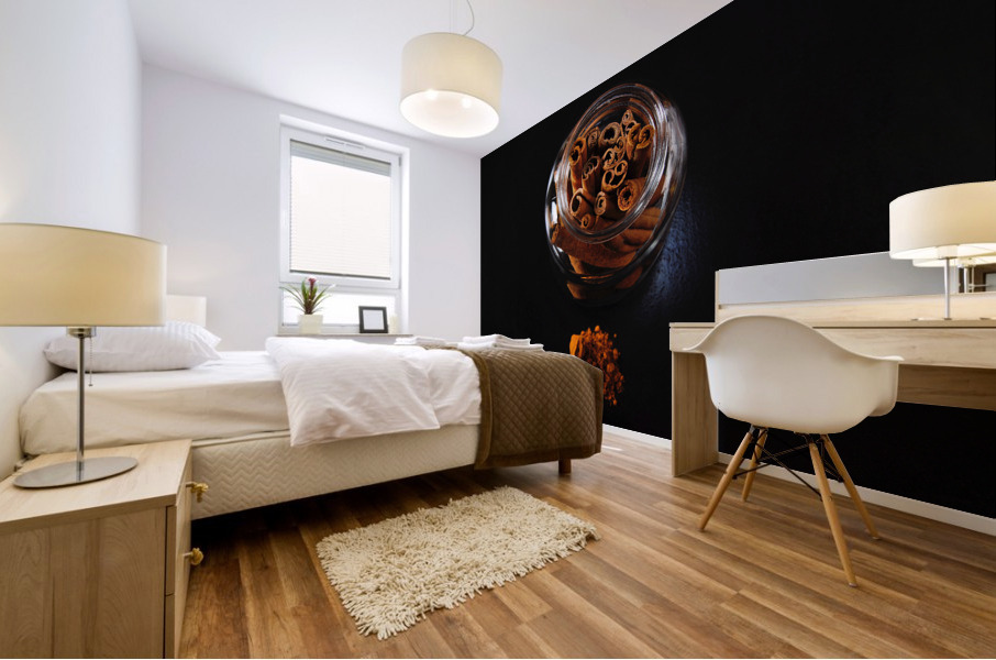 Curled up Mural print