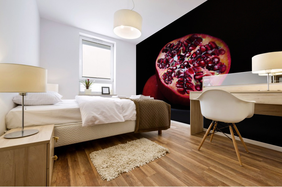 Filled with rubies Mural print