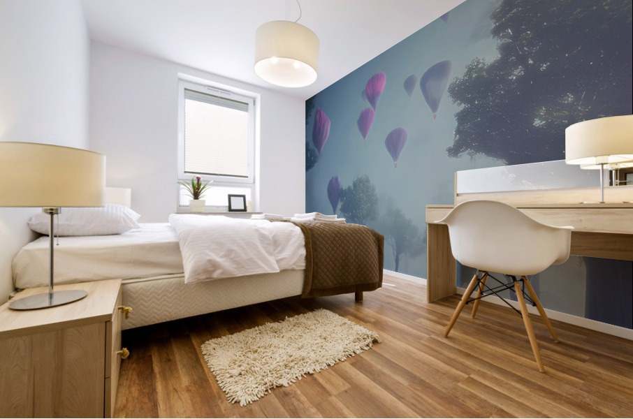 High in the sky Mural print