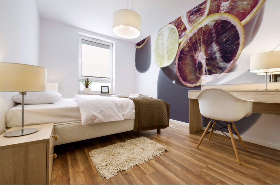 Bathing in sunlight Mural print
