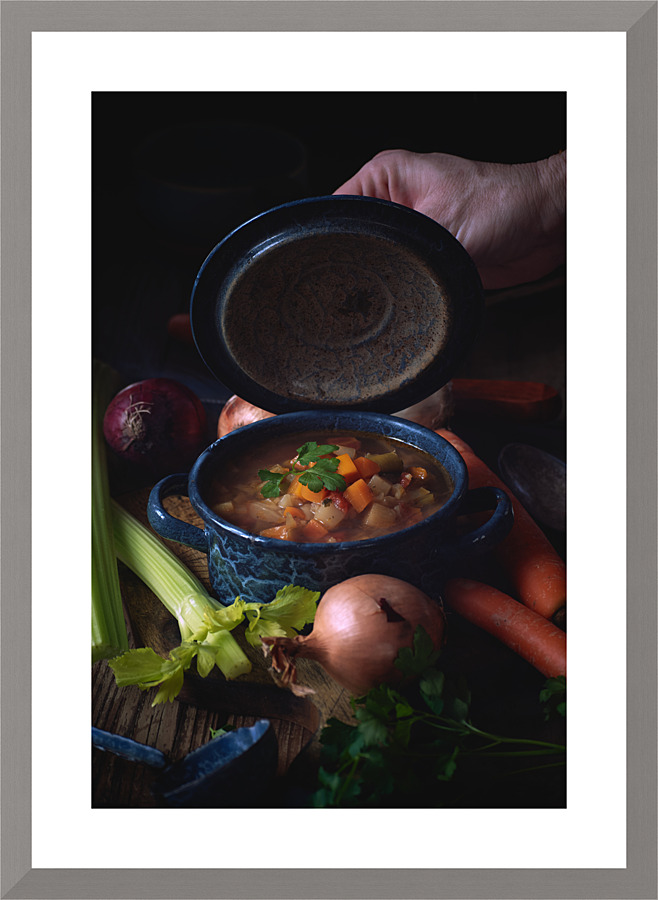 Vegetable soup I Picture Frame print