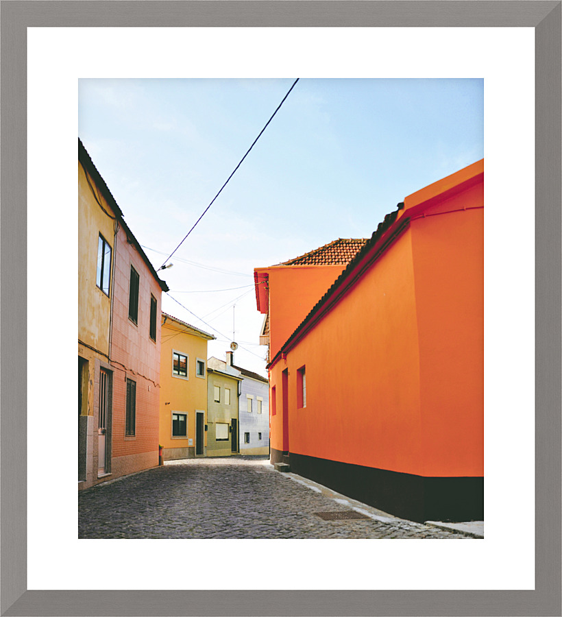 Tangerine house Picture Frame print
