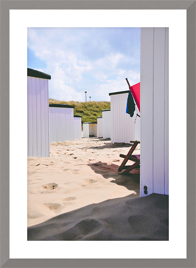Beach houses Picture Frame print