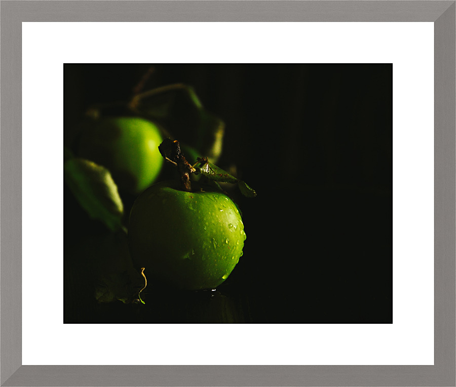 Green leaves Picture Frame print