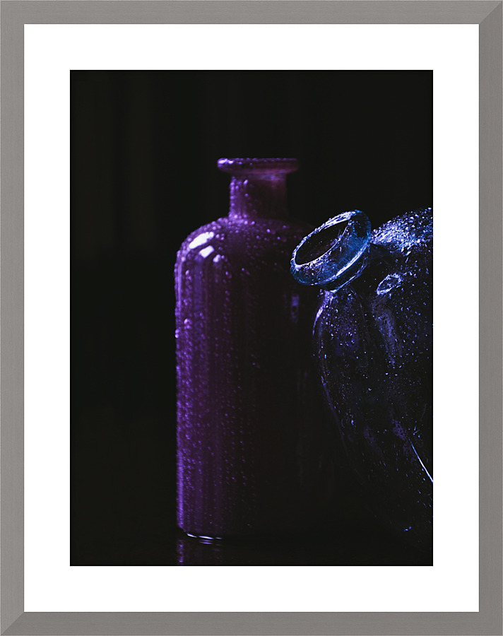 Glass bottles Picture Frame print