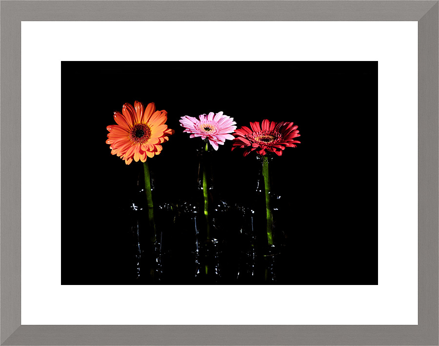 Orange pink red Picture Frame print