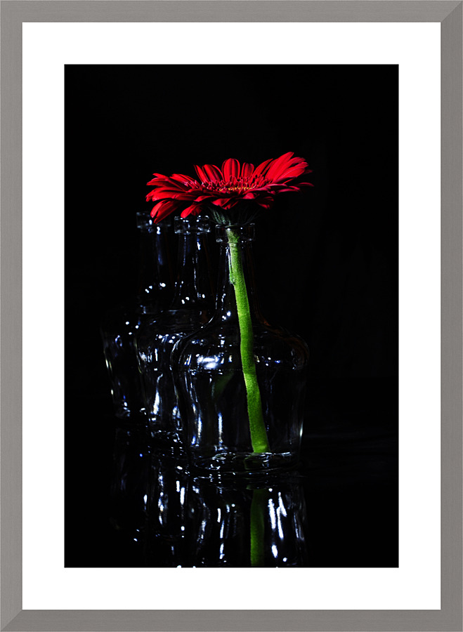 One flower is enough Picture Frame print
