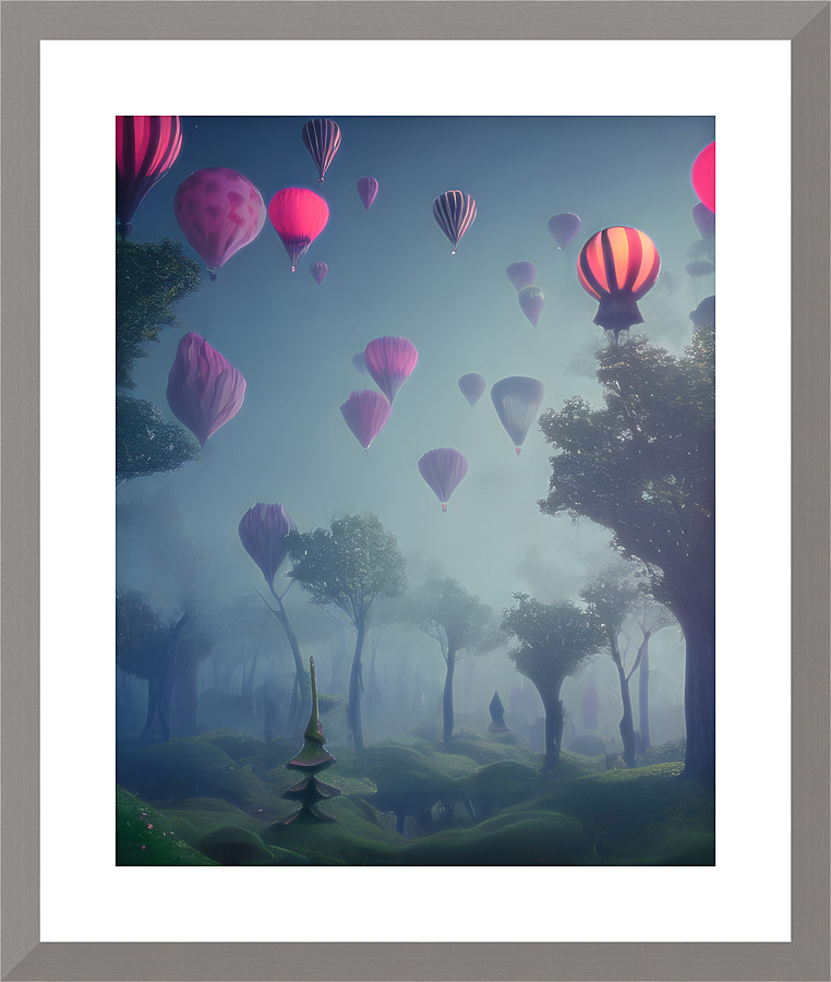 High in the sky Picture Frame print