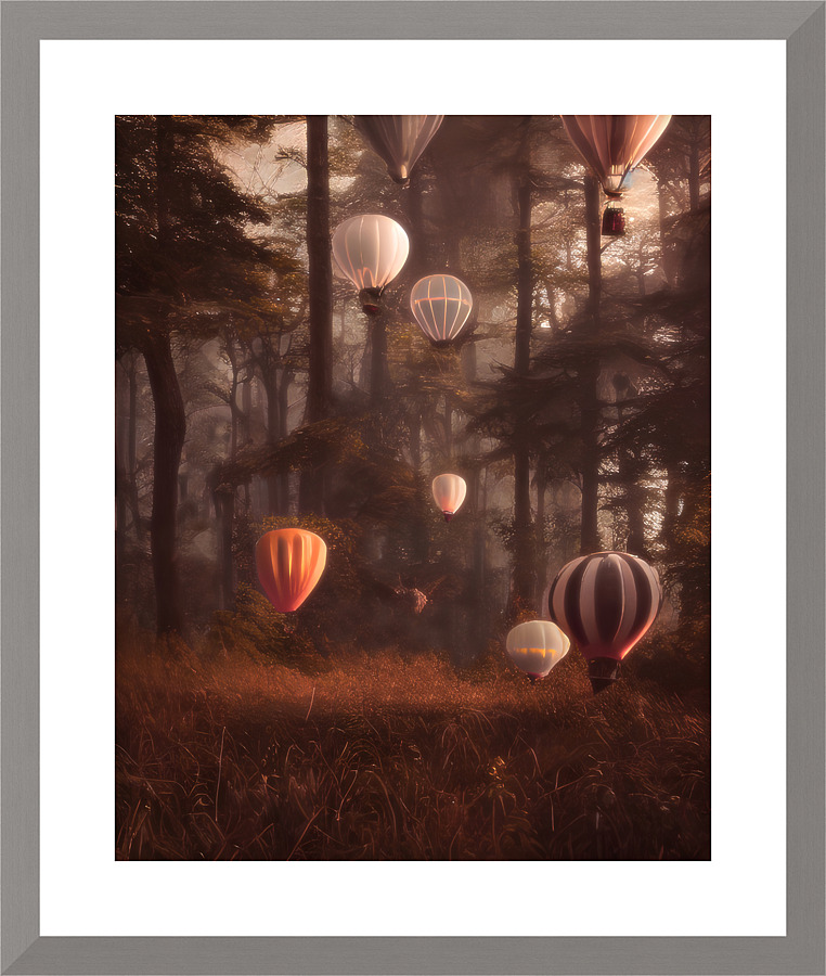 In the woods Picture Frame print