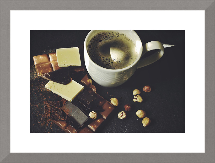 Chocolate coffee Picture Frame print