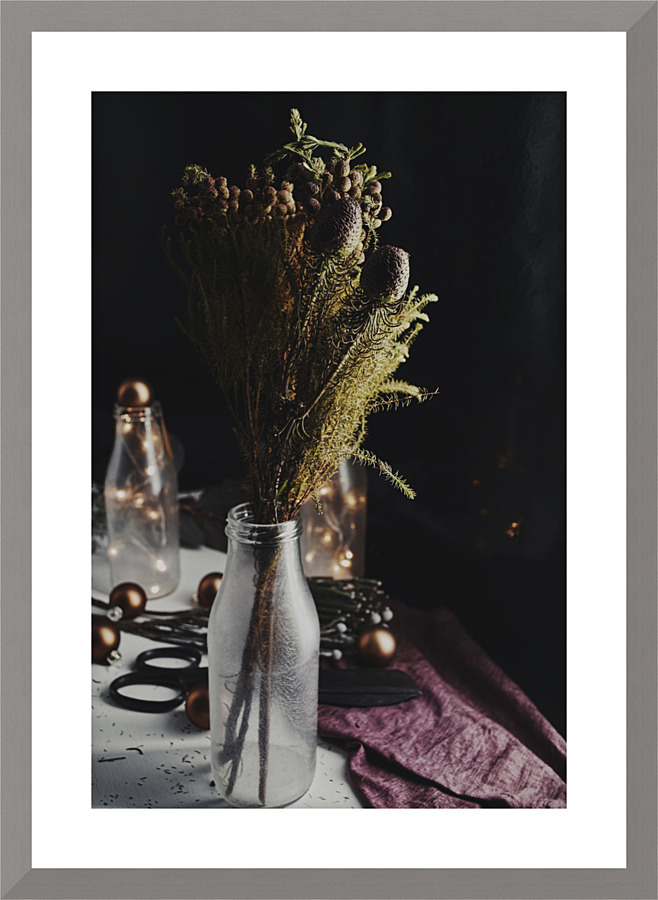 Drink my flowers Picture Frame print