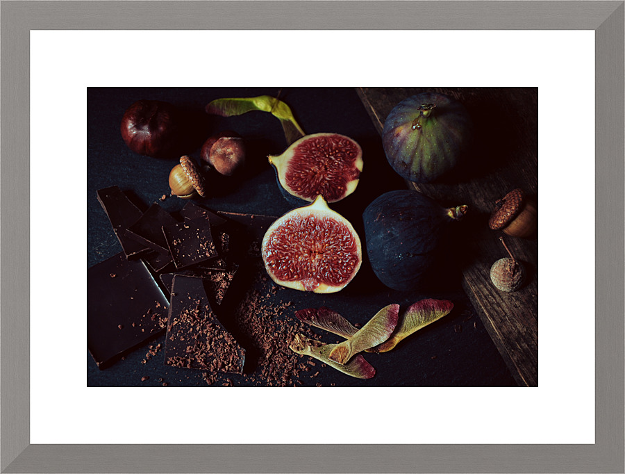 Figs and chocolate Picture Frame print