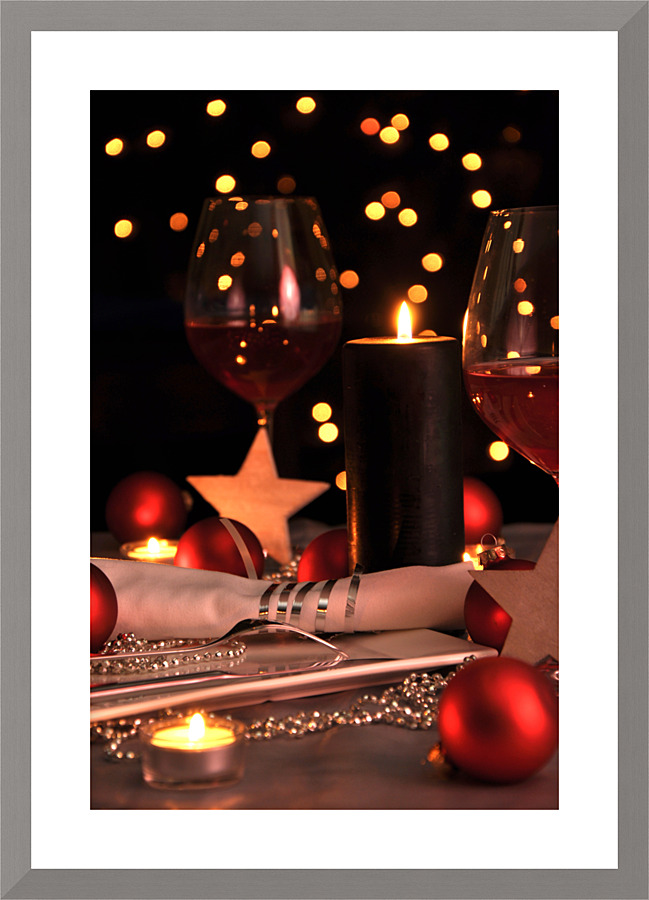 Elegant dining Picture Frame print