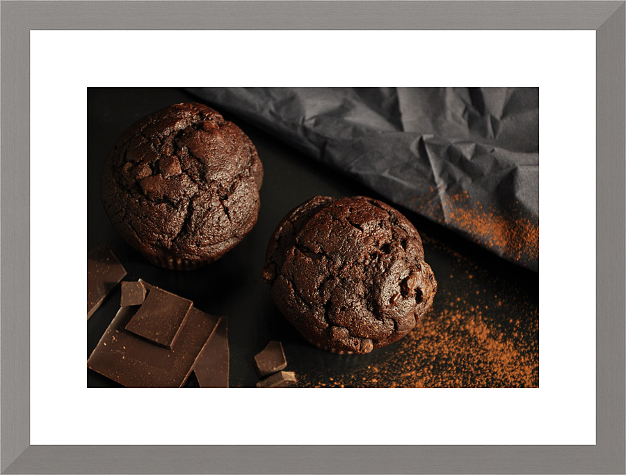 Dark Chocolate Muffins Picture Frame print