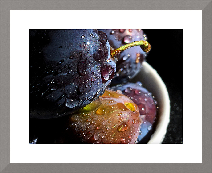 Fresh Plums Picture Frame print