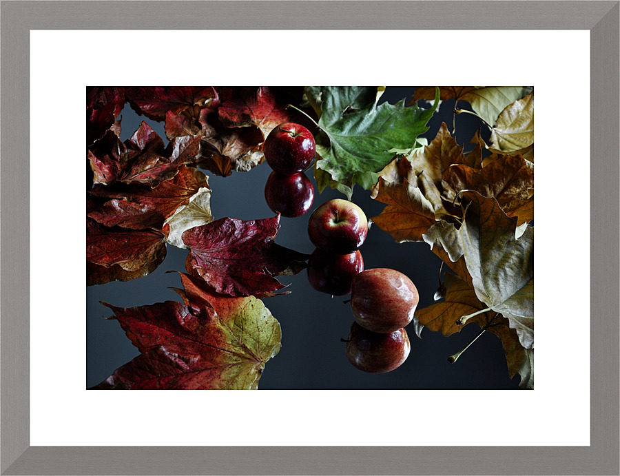 Autumn apples Picture Frame print