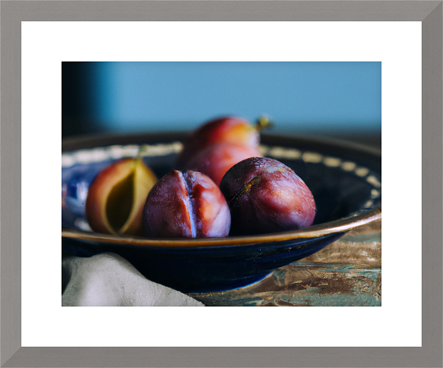 Plums I Picture Frame print