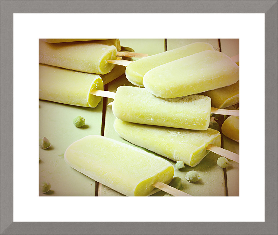Green ice cream Picture Frame print