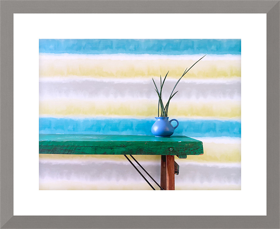 Striped wall Picture Frame print