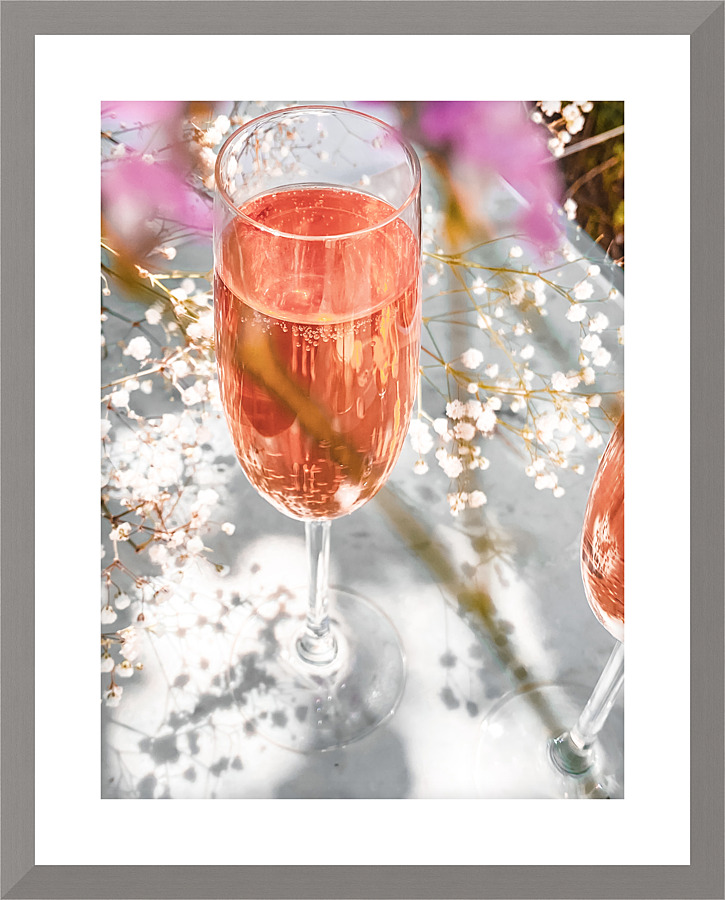 Peach bubbles II Picture Frame print