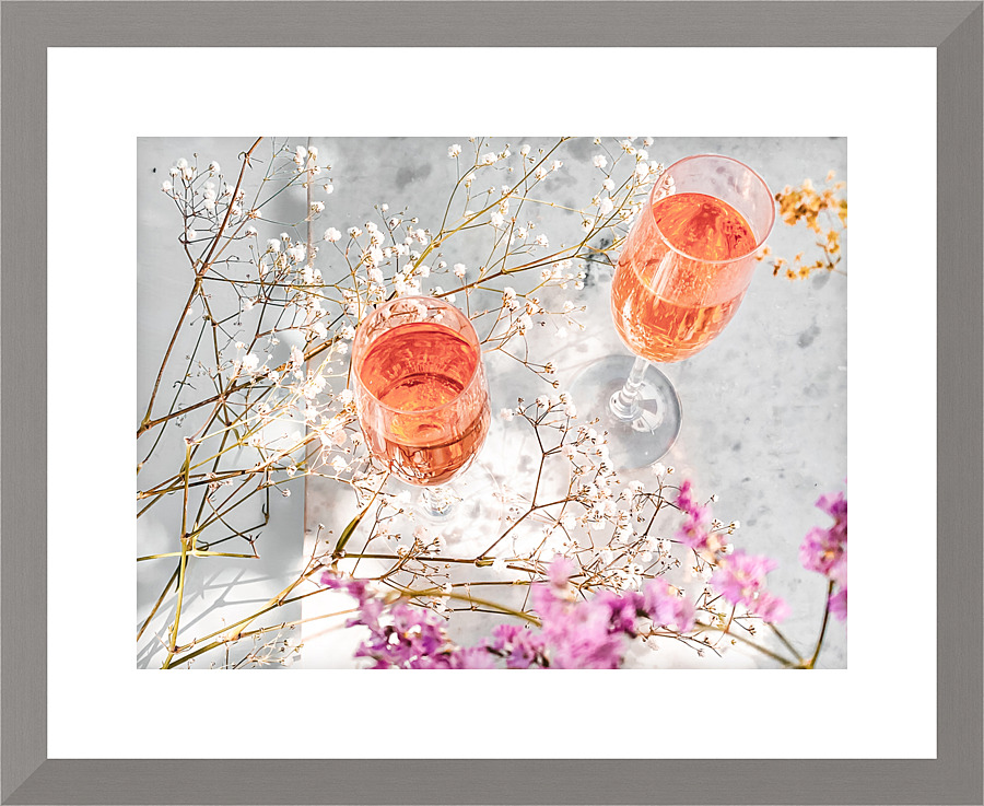 Peach bubbles I Picture Frame print