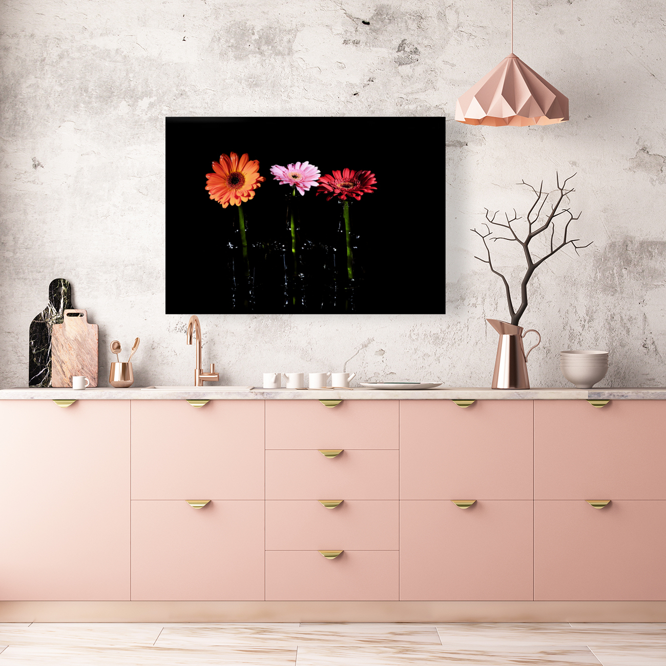 Orange pink red Reproduction