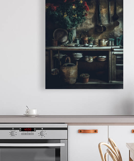 Flowers in kitchen II by Thevectoryfloor