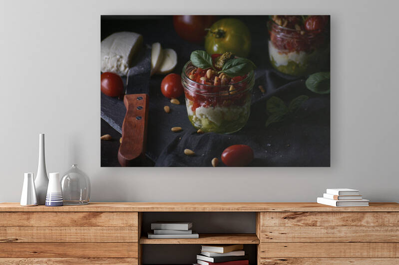 Mozzarella and ingredients I by Thevectoryfloor