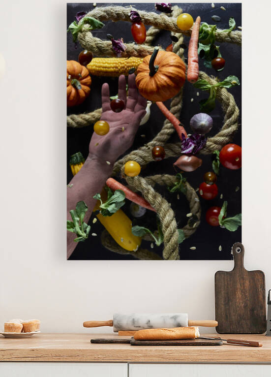 Floating food I  by Thevectoryfloor