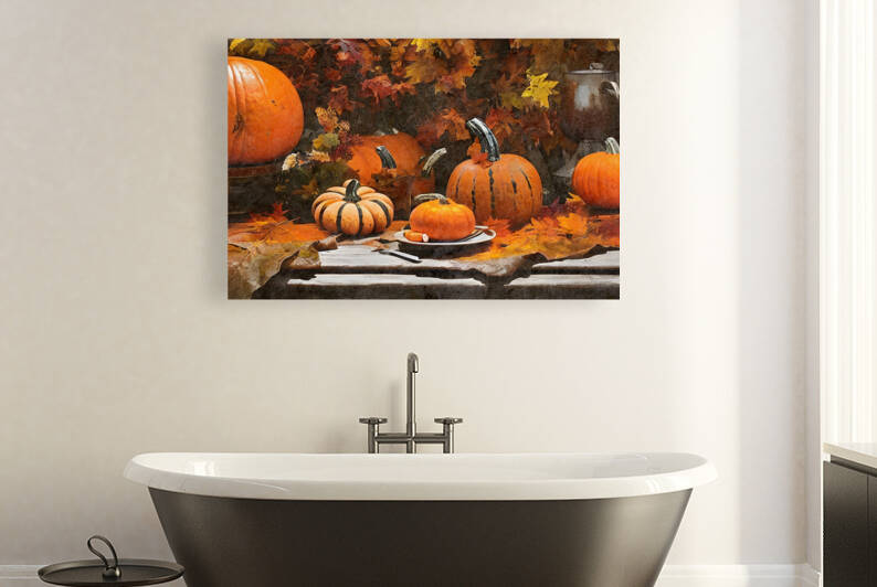 Colorful pumpkins by Thevectoryfloor