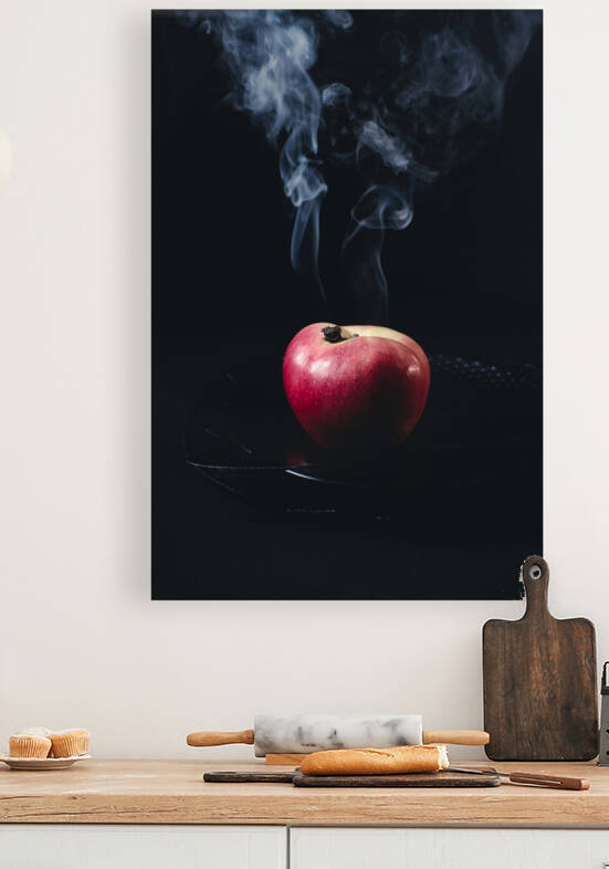 Smoking hot red apple by Thevectoryfloor