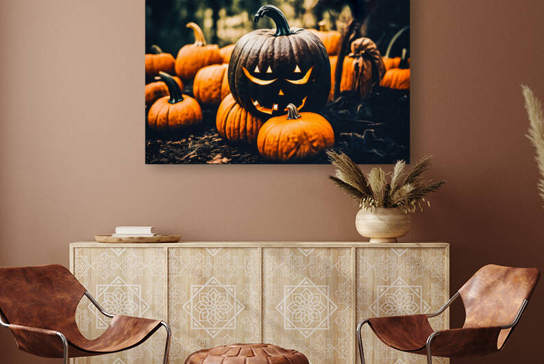 Creepy pumpkin II by Thevectoryfloor