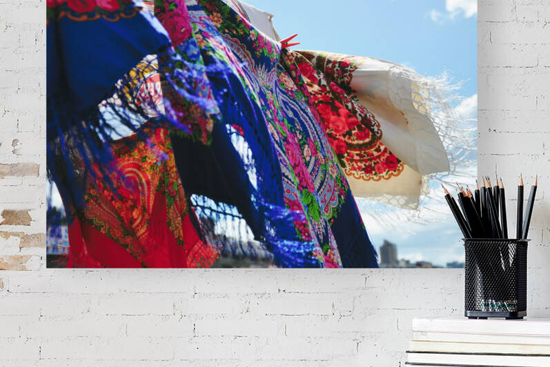 Scarves dancing in the wind by Thevectoryfloor