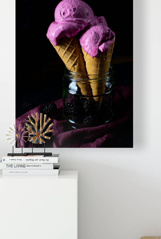 Blackberry ice cream by Thevectoryfloor