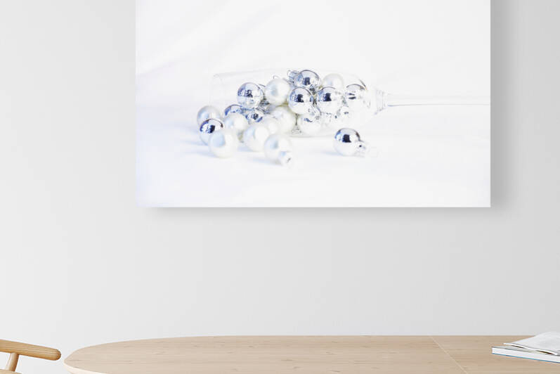 Christmas in a flute glass by Thevectoryfloor