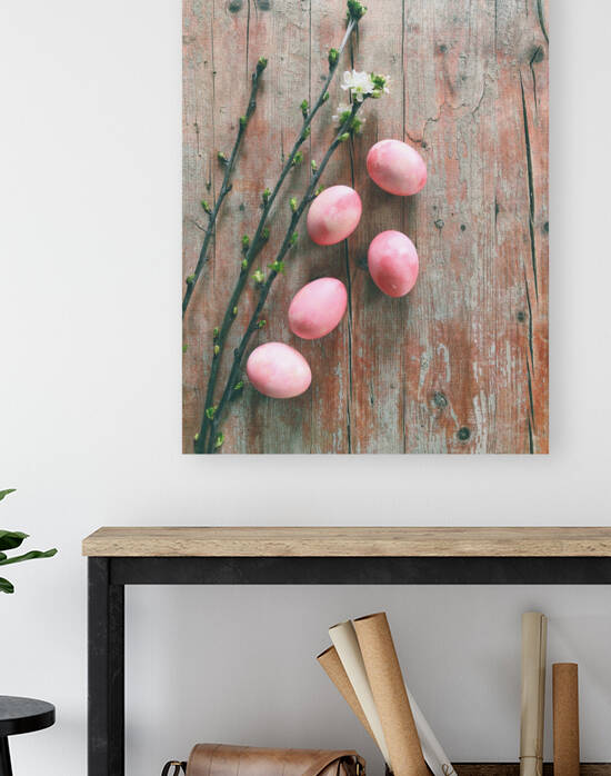Pink eggs and twigs III by Thevectoryfloor
