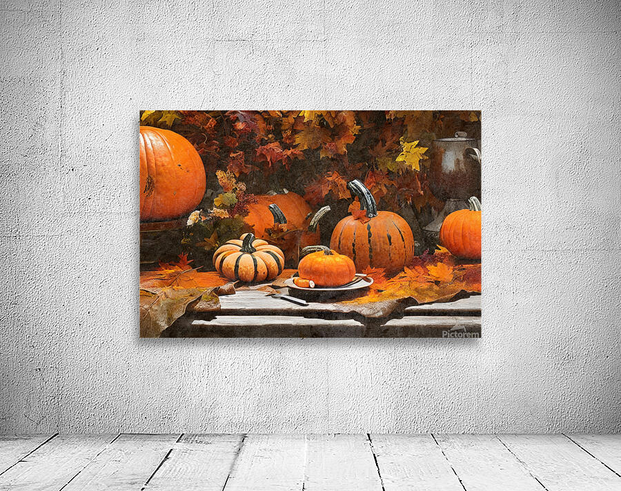 Colorful pumpkins Wall Preview