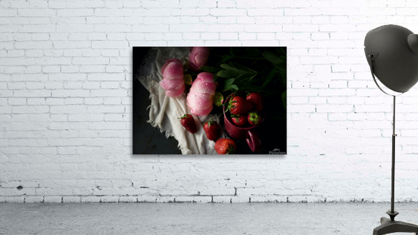 Strawberries & Peonies Wall Preview