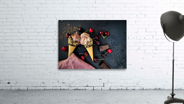 Cherry ice cream Wall Preview