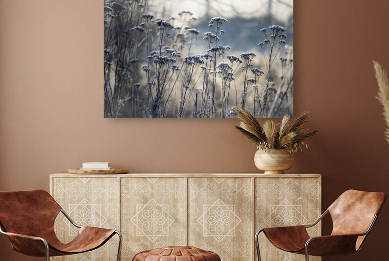 Frost Covered Wild Flowers blue tints by Imladris