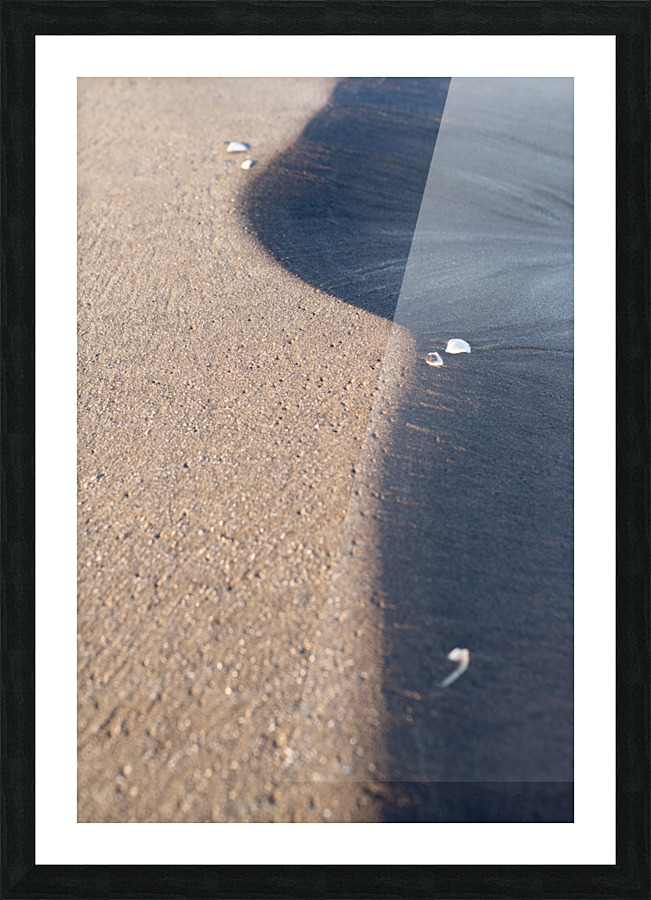 Warm and cold sand Picture Frame print