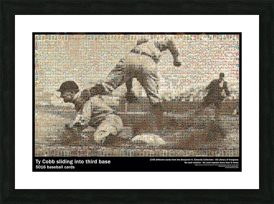 Ty Cobb 5016 Picture Frame print