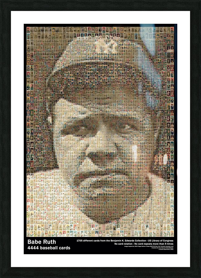 Babe Ruth   4444 Picture Frame print