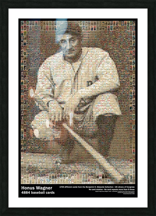 Honus Wagner 4884 Picture Frame print