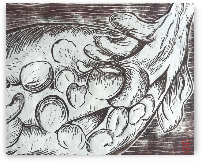 Pepper Linoleum Print by CK Shin
