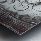 Pepper Linoleum Print Metal print