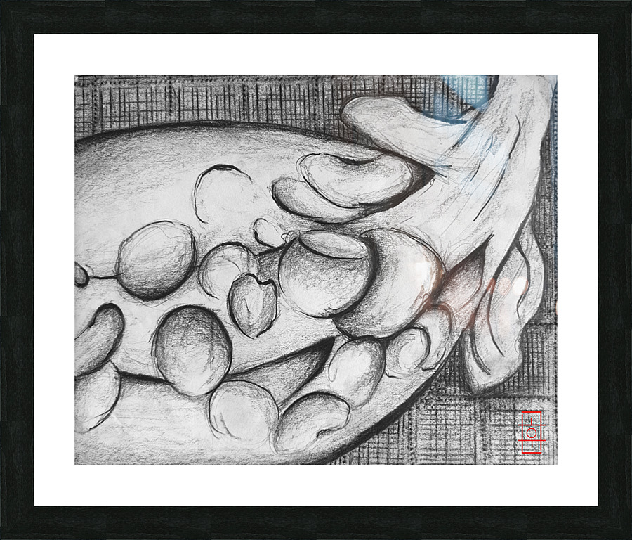 Pepper Pencil  Picture Frame print
