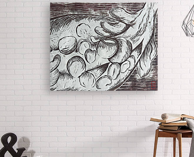 Pepper Linoleum Print by CK Shin